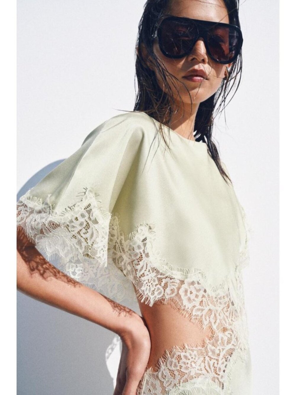 ZARA ZW COLLECTION CUT OUT LACE DRESS